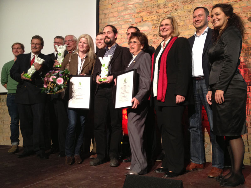 Preisverleihung des dritten Green Buddy-Awards in Tempelhof-Schöneberg am 31.10.13 im Audimax des Euref-Campus © Tempelhofer Nachrichten